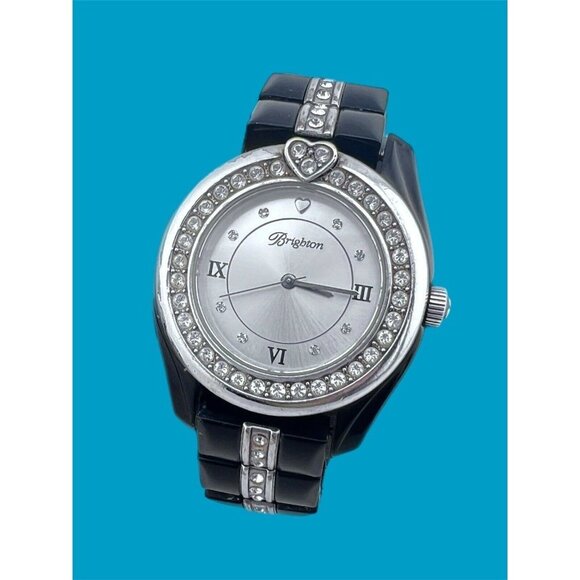 Brighton Black Dana point Watch New Battery Excellent Condition Crystals. - Picture 4 of 5